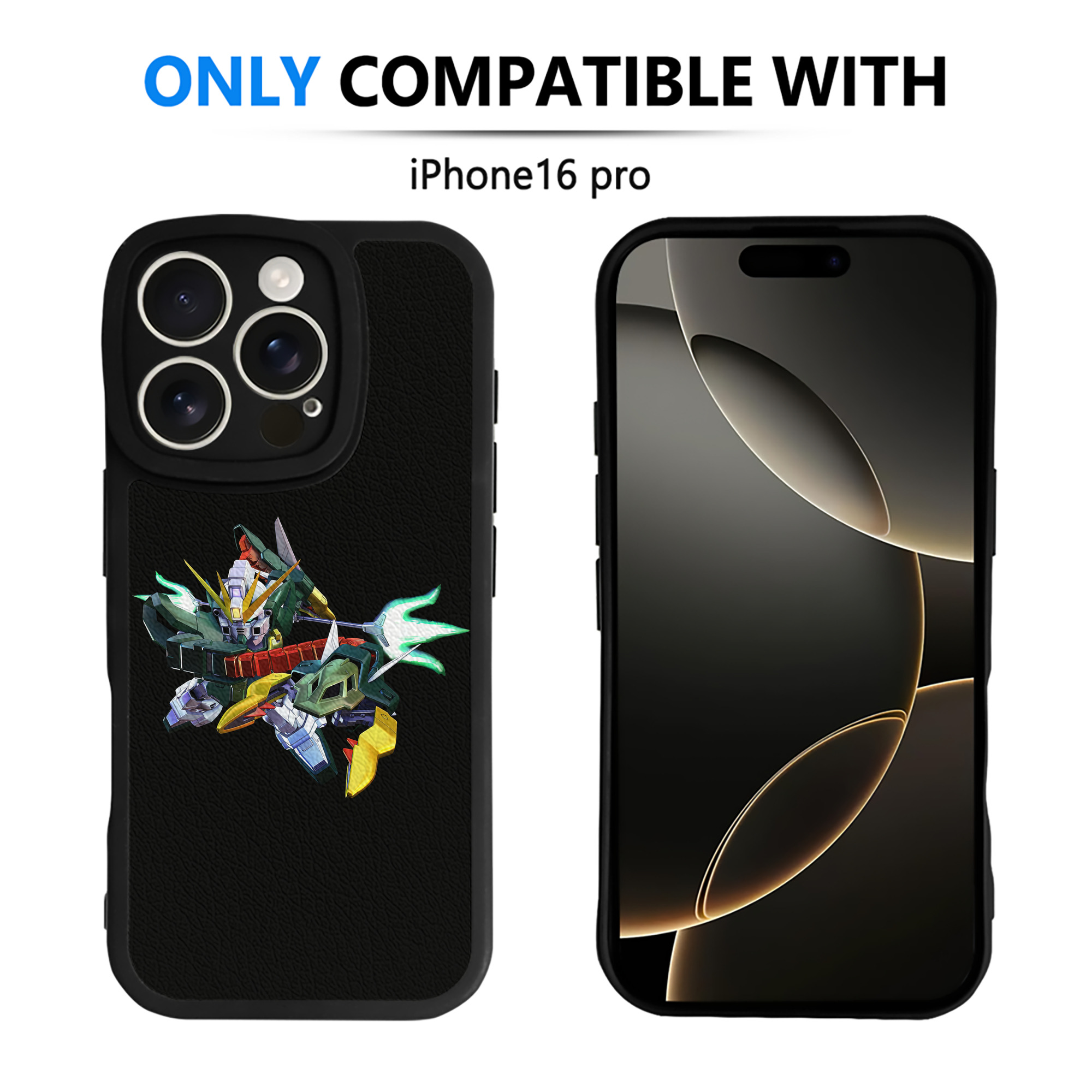 （画像用） 機動戦士ガンダム Mobile Suit Gundam 【iPhone 16シリーズ対応】シリコンスマホケース（レザー調） 材質：シリコン